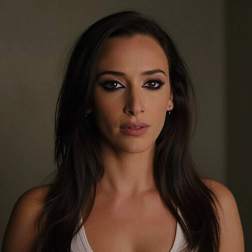 Detailed Portrait with Winged Eyeliner