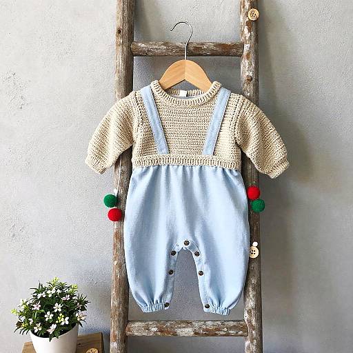 Charming Baby Outfit Ink & Wash