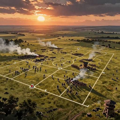 Expansive Open Field Battle Map