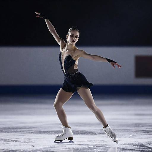 Award-Winning Nighttime Figure Skater Portrait