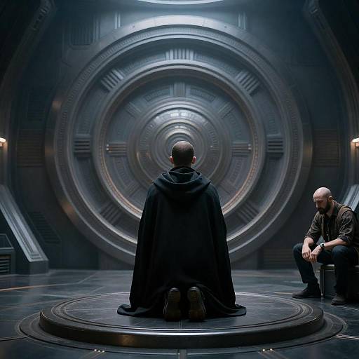 Sci-Fi Interior with Intricate Metallic Ring