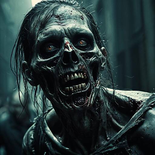 Realistic Zombie Horror Portrait