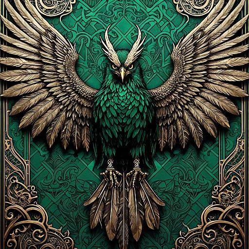 Gothic Harpy with Mechanical Wings