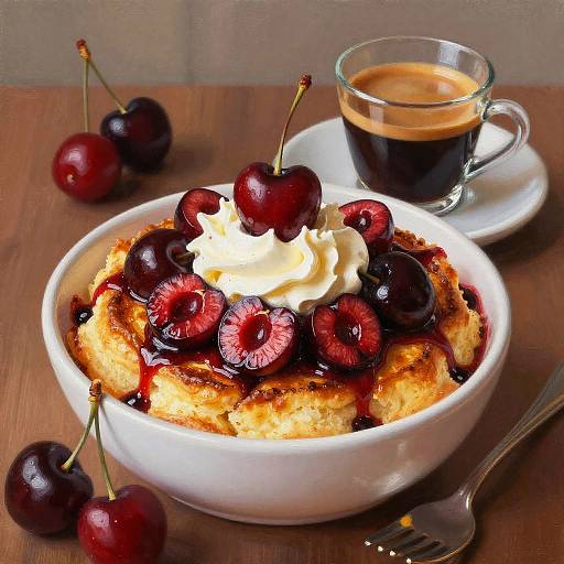 Cherry Clafoutis and Espresso Delight