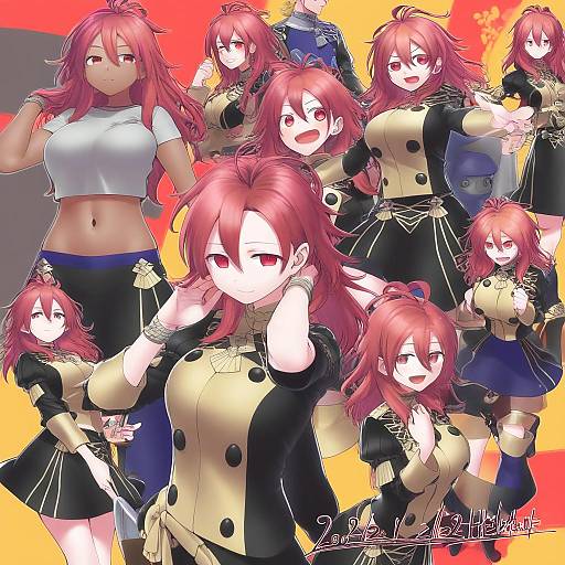 Illustration of Hapi (fire emblem), fire emblem in the style of Yoshida hideyuki