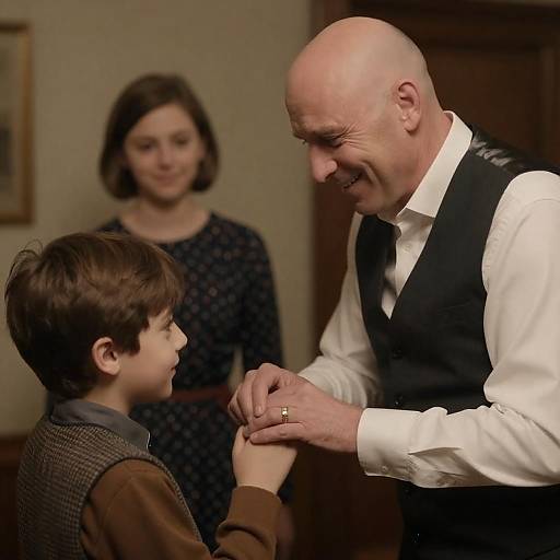 Warm Indoor Family Photograph