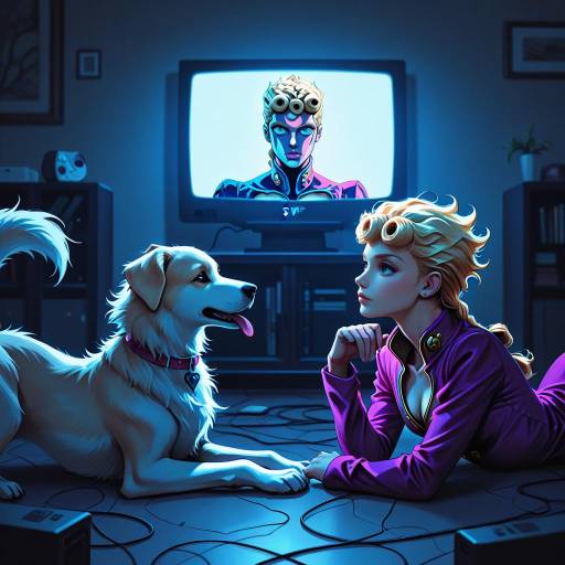 Giorno Giovanna's Dog Adventure Scene