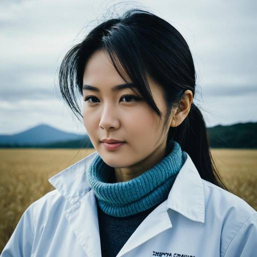 Japanese Climatologist in Field