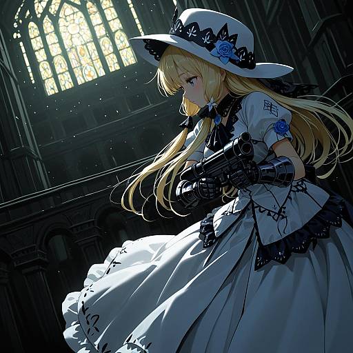 Illustration of Gunner 2 (sekaiju), sekaiju no meikyuu in the style of Suna (s73d)