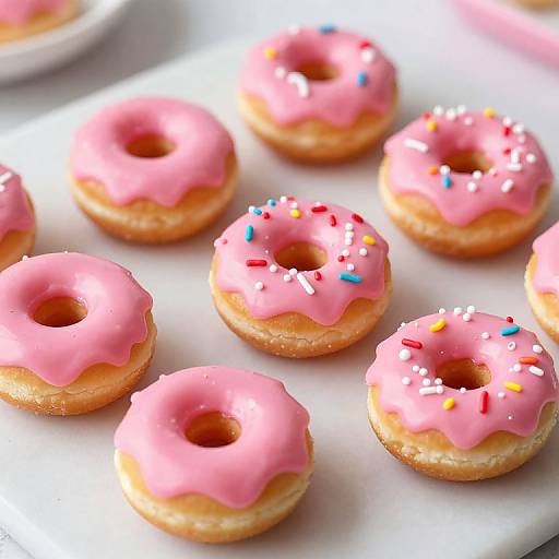 Miniature Cheerio Doughnuts with Sprinkles