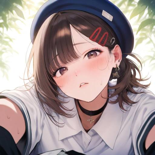 Charming Girl with Unique Features