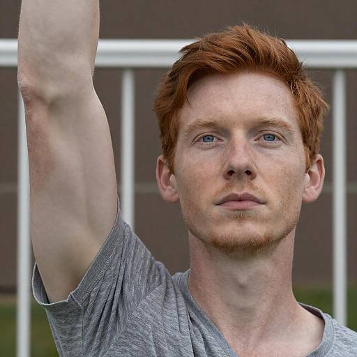 Red-Haired Man in Neutral Pose