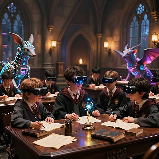 Futuristic Hogwarts AR Spellcasting