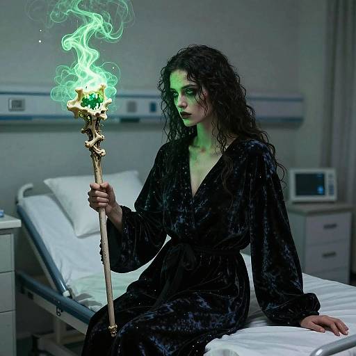 Eldritch Bone Scepter in Hospital Room