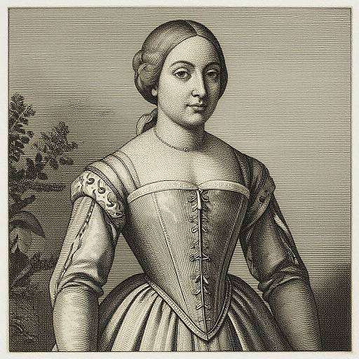 Lucas Cranach Style Woodcut Portrait