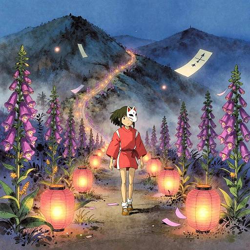 Spirited Away-Inspired Mountain Fantasy