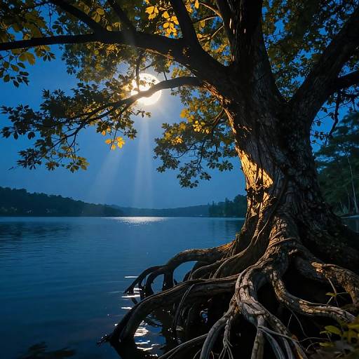 Surreal Underwater Tree Dreamscape