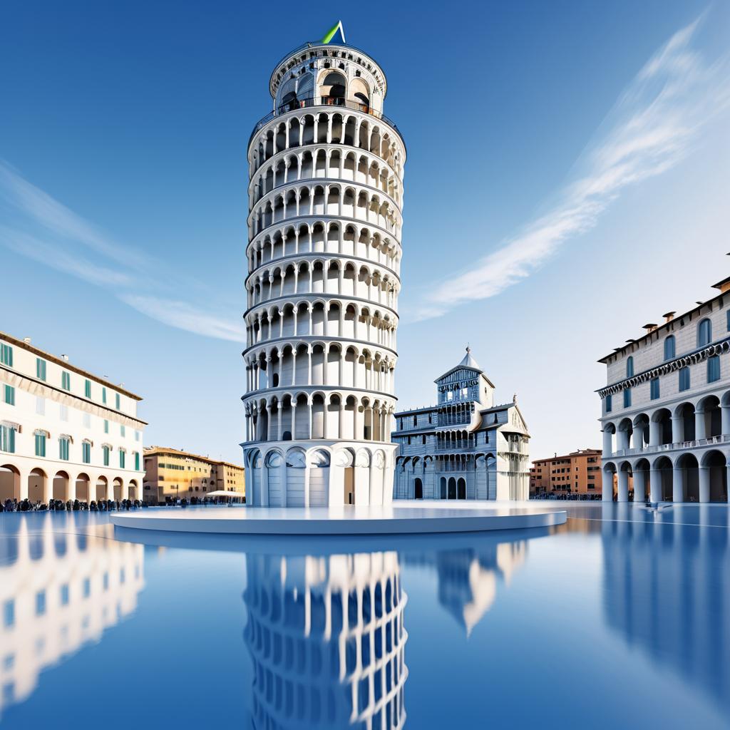 Futuristic Leaning Tower of Pisa Design