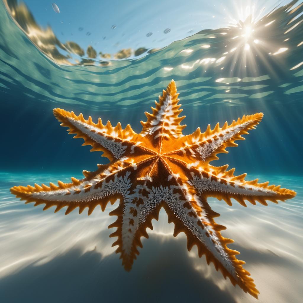 Cinematic Underwater Starfish in Motion