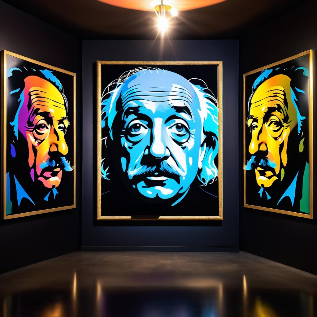 Surreal Portrait of Einstein by Legends