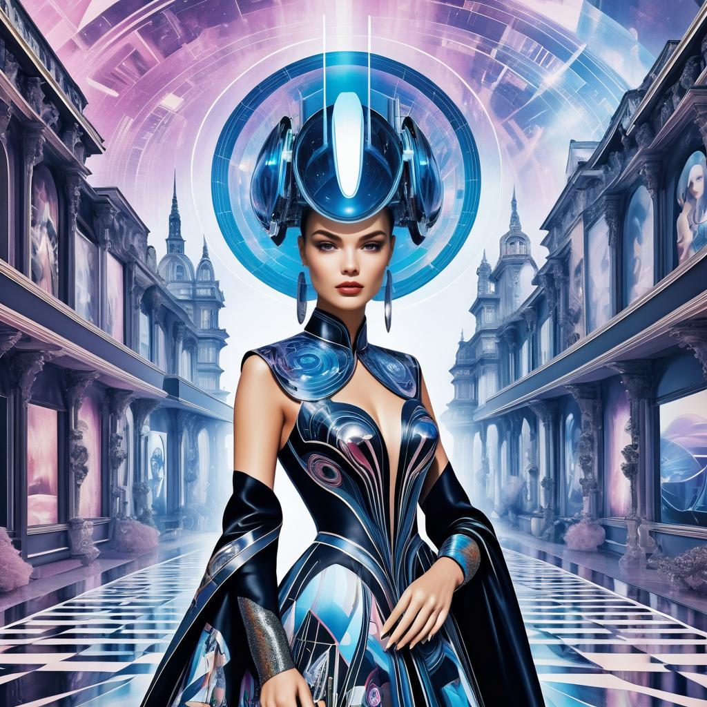 Futuristic Sorceress: Vintage Meets Virtual