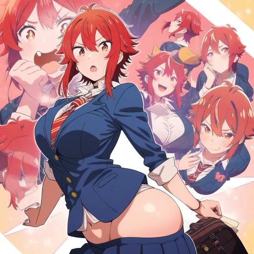 Illustration of Aizawa tomo, tomo-chan wa onna no ko in the style of Collagen