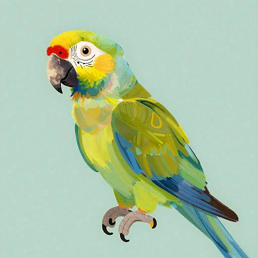 Minimalist Yoshitomo Nara Parrot