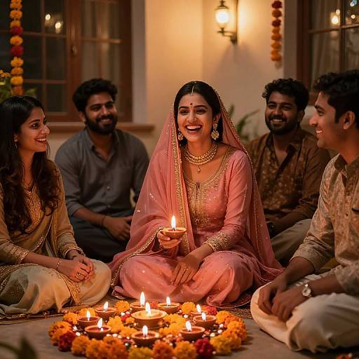 Festive Diwali Celebration with Friends
