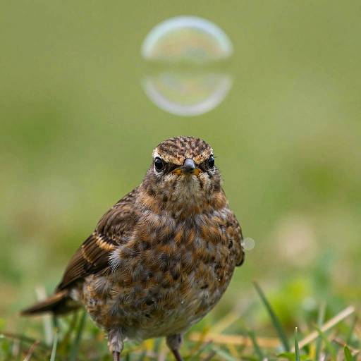 Photorealistic Bird with Air Bubble