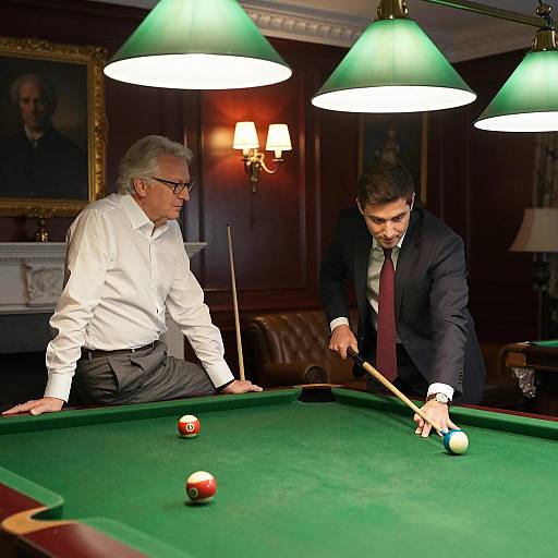 Conversation in an Elegant Pool Room