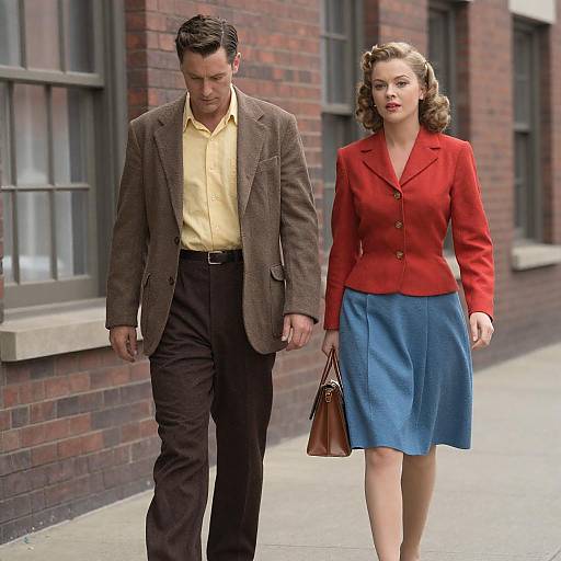 Vintage 1940s Movie Poster Scene