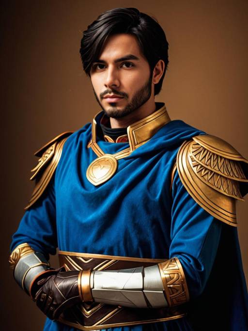Man in Hector Cosplay Costume