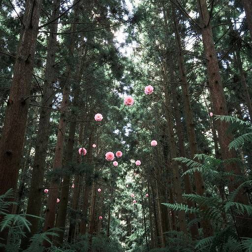 Dreamy Forest Canopy with Dryads