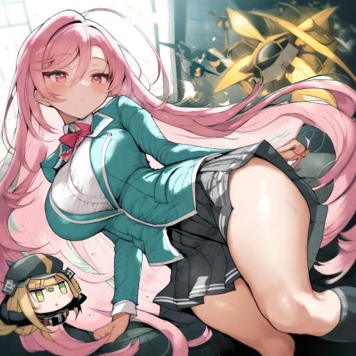 Illustration of Akashiya moka, rosario+vampire in the style of Imazon