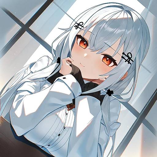 Illustration of Hakase fuyuki, nijisanji in the style of Scottie (phantom2)