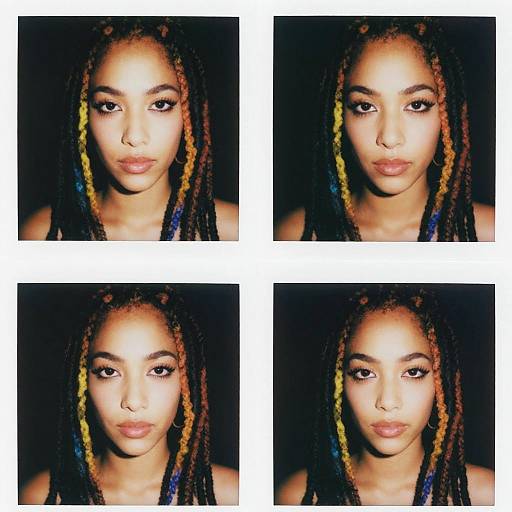 Moody Polaroid of a Dreadlocked Beauty