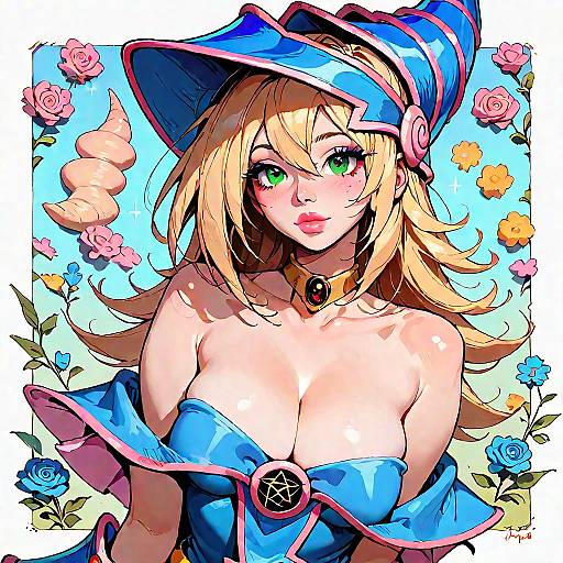 Curvy Dark Magician Girl Portrait