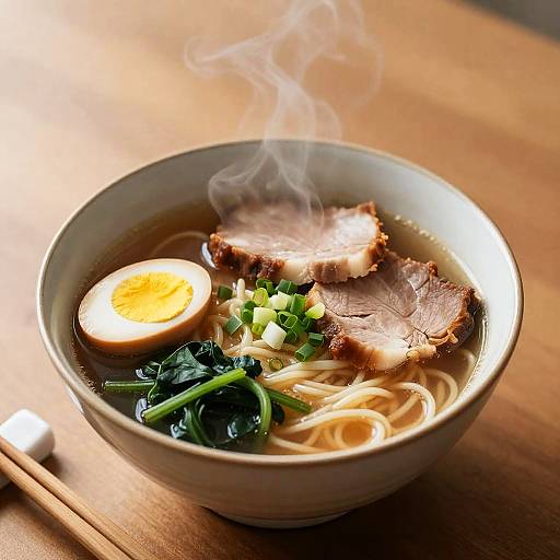 Photorealistic Ramen Bowl Still Life