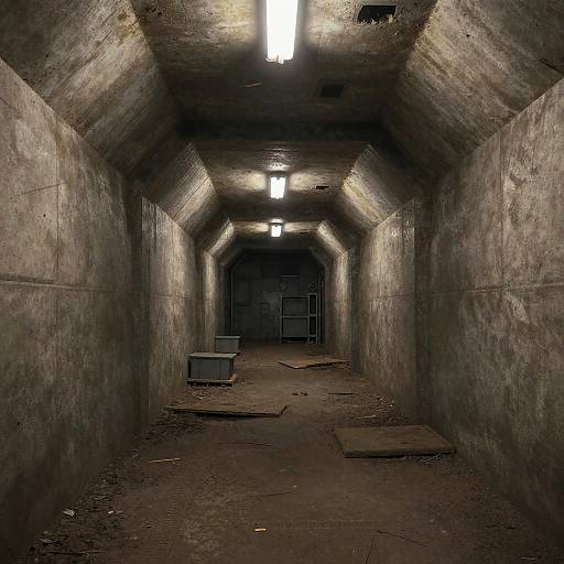 Photorealistic Retro-Futuristic Underground Bunker