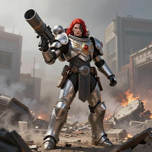 Fierce Sister of Battle Warrior Portrait