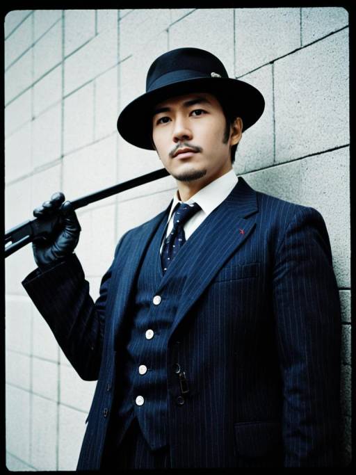 Man in Danjuro Tobita Gentle Criminal Cosplay