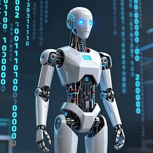 Geometric Cybernetic Robot in Digital Matrix