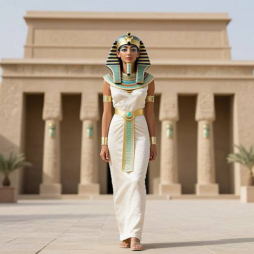 Woman in Egyptian Pharaoh Costume