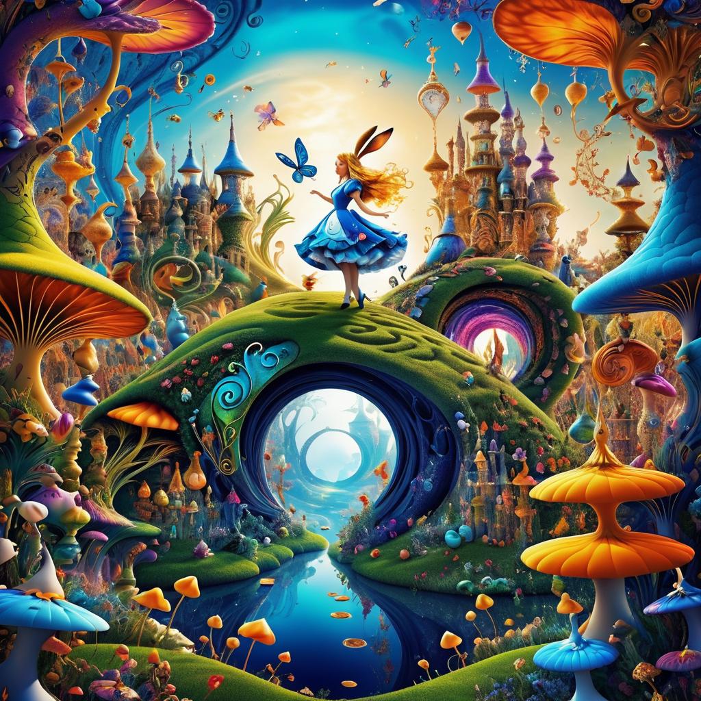 Surreal Human Adaptations of Wonderland Characters