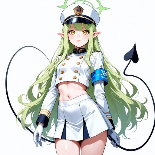 Adorable Blue Archive Girl Illustration