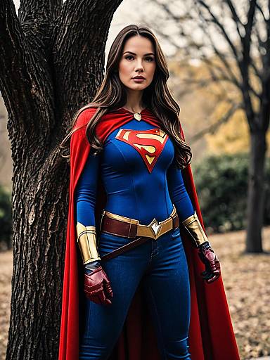 Woman Wonder Lady Superhero Portrait