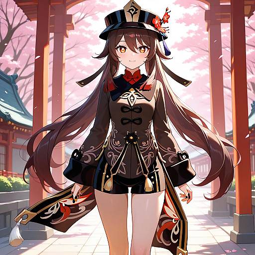 Anime Masterpiece of Hu Tao in Detail