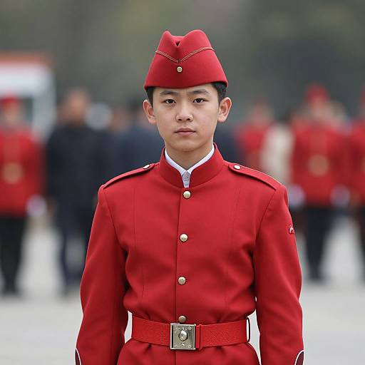 Realistic Elite Military Uniform Portrait