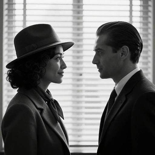 Intimate Black-and-White Portrait of a Couple