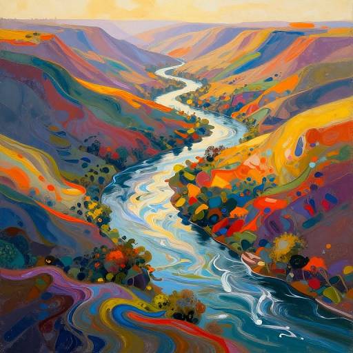 Uphill Rivers of Liquid Color
